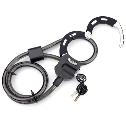 Heavy Duty Scooter Lock - Black Security Lock for Scooters, Bicycles, Prams - High-Tech ABS Coated, Ideal for E-Scooter & Motorcycle