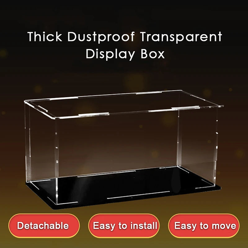 Clear Acrylic Toy Car Display Case: Dustproof Storage for Trucks, Vans, Models - Countertop Collection Showcase