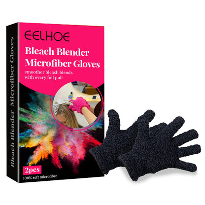 Heat Resistant Nylon Bleach Gloves for Hair Straightening, Curling - Hairdressing Finger Glove Salon Styling Tools