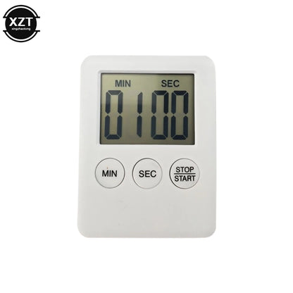 Magnetic Kitchen Timer - Digital LCD Countdown and Up Timer with Loud Alarm, Cooking and Baking Clock, Sleep Timer