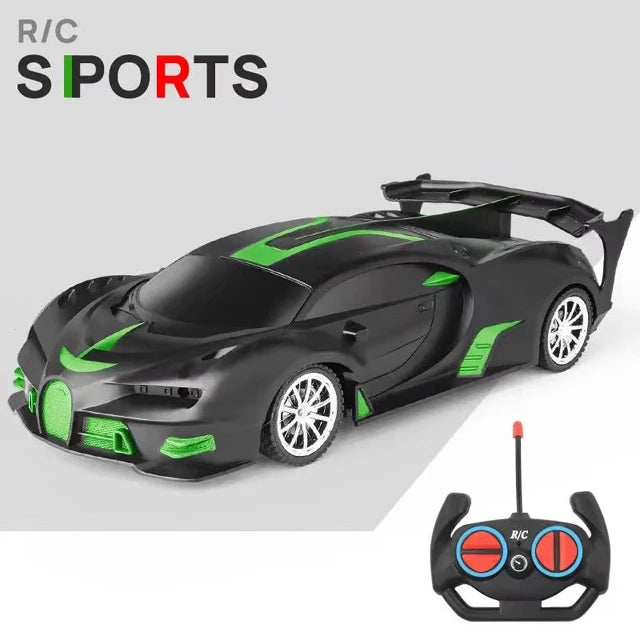 1/18 Scale RC Sports Car with LED Light - 2.4G Radio Remote Control, High-Speed Drifting Vehicle, Racing Toy for Boys and Girls