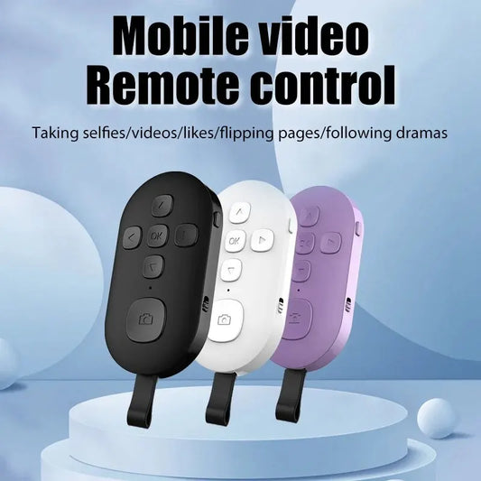 Wireless Bluetooth Mobile Selfie Remote Control for Xiaomi Apple - Instant Music Video & Photo Bluetooth Controller