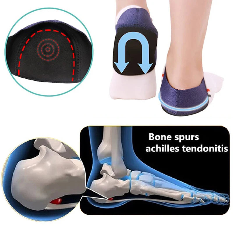 Gel Heel Cups for Heel Pain Relief: Plantar Fasciitis & Tendinitis Support - 1 Pair, Aching Feet & Cracked Heel Repair