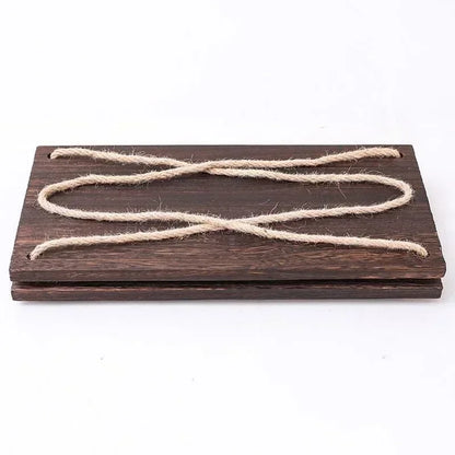 Wooden Rope Swing Wall Hanging Plant Pot Tray – Nordic Floating Shelves for Simple Home Decoration