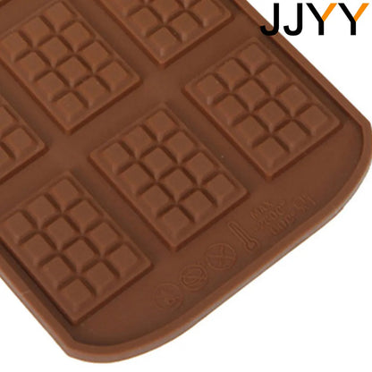 JJYY Silicone Mold: 12 Even Chocolate & Fondant Candy Bar Mould - DIY Cake Decoration Tools & Baking Accessories