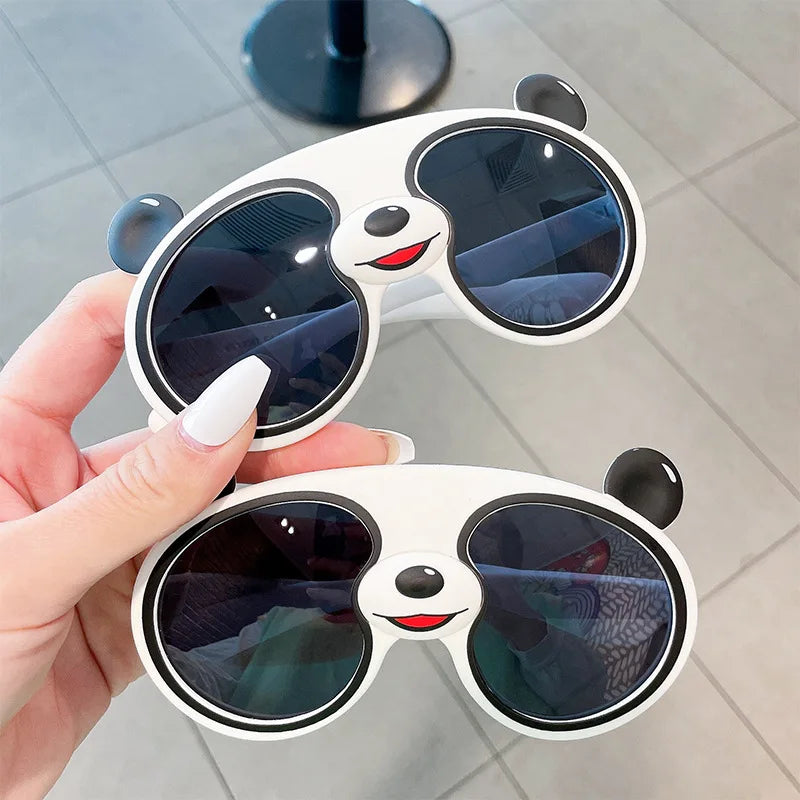 Cartoon Panda Shaped Sunglasses for Children - Polarized Sun Glasses for Boys and Girls - Kids UV Protection Eyewear with UV400 - Gafas De Sol Mujer Gift