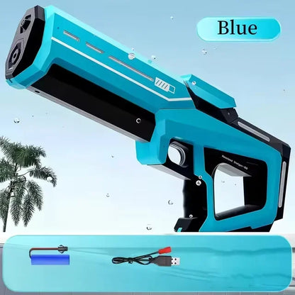 High-Pressure Pulse Electric Water Gun for Children - Strong Waterproof, Automatic Water Absorption, Continuous Stream