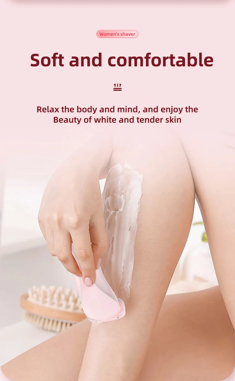 Painless Hair Removal Epilator - USB Rechargeable Trimmer for Women, Body, Face, Leg, Armpit, Bikini, and Pubic Shaver