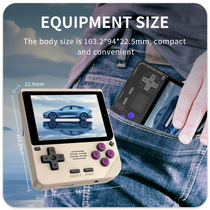 POWKIDDY V10 Handheld Game Console - 3.5 Inch 480x320 IPS Full Screen, Retro OpenDingux System, Affordable Gift for Children