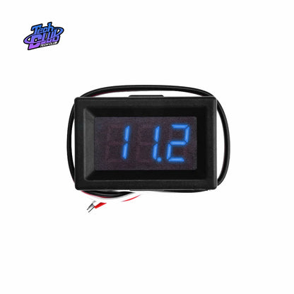 Mini 0.36 Inch DC0-30V Digital Red LED Display Panel - 3 Bits Voltmeter Tester, Voltage Meter with 3 Cable for Car and Motor Vehicle Tools