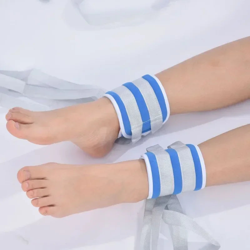 Comfortable Upper and Lower Limb Tie Down Belt | Hand and Foot Fixator | 4pcs Medical Limbs Restraint Strap for Bedridden Elderly Patients