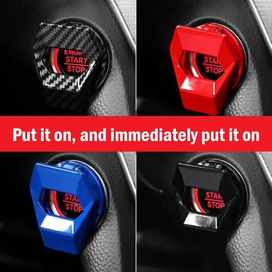 Car Engine Start Stop Switch Button Cover - Anti-Scratch Ignition Protection - Decorative Auto Accessories for Interior Car-Styling