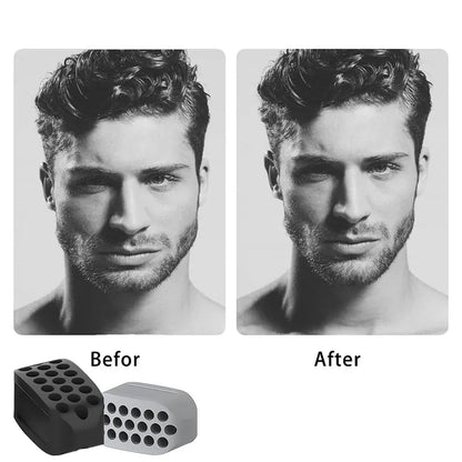 Silicone Jaw Exerciser & Facial Toner - Jawline Fitness Ball and Neck Toning Equipment for Double Chin Exercising - Facial Beauty Tool