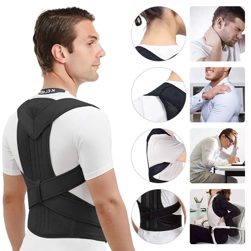 Back Brace Posture Corrector: Upper Back Support for Women and Men - Pain Relief and Improved Posture - Clavicle and Spine Corrector