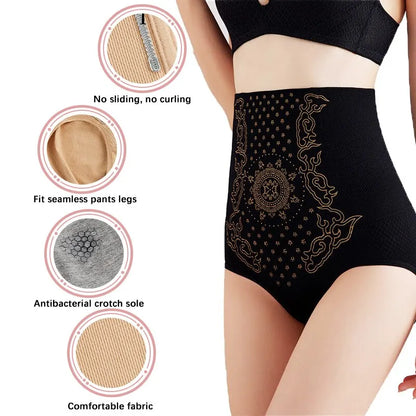 Women's Sexy High Waist Bodyshaper Panties: Unique Fiber Restoration Contour Underwear - Slimming Body Shapewear for Burning Tummy Bodysuit