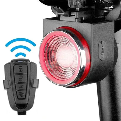 ANTUSI A8 Bike Anti-theft Alarm Lock with Taillight: Wireless Remote Control Waterproof Rear Light & Bell