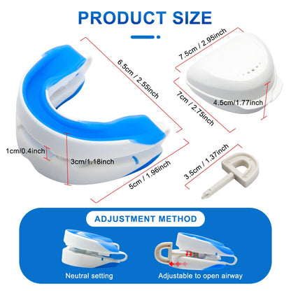 Adjustable Anti-Snoring Mouth Guard | Sleeping Device to Stop Snoring & Improve Sleep Quality