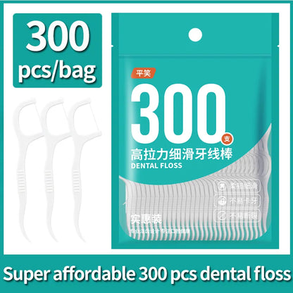 600-Count Dental Floss Picks: Interdental Brushes for Clean, Healthy Teeth - Oral Hygiene Care