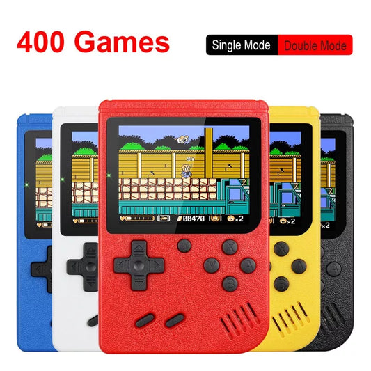 Retro Portable Mini Handheld Video Game Console - 8-Bit 3.0 Inch Color LCD - Built-in 400 Games - Kids Color Game Player