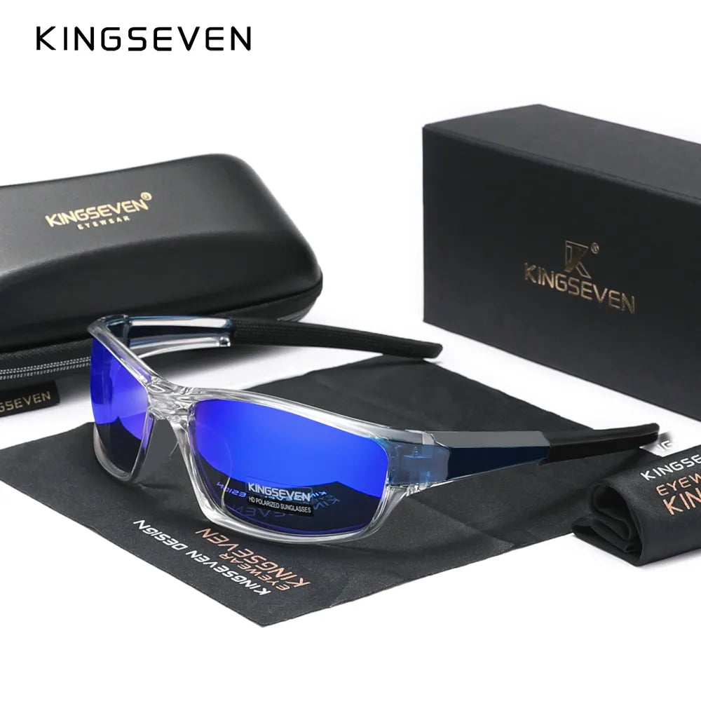 Genuine KINGSEVEN Sports Polarized Sunglasses - New Design for Men and Women - UV Lens Fashion Eyewear Oculos de Sol