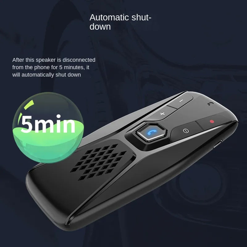 Car Handsfree Bluetooth Sun Visor - Wireless Stereo MP3 Player with Bluetooth Telephone Connectivity - Convenient Mobile Phone Integration