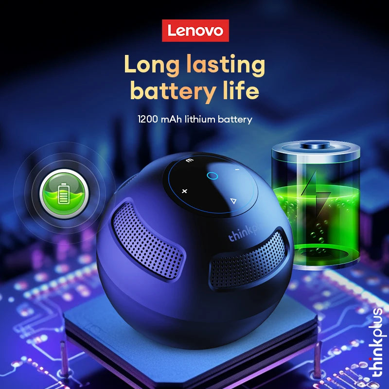 Original Lenovo TS5 Bluetooth V5.3 Speaker – Outdoor Portable Subwoofer with Long Endurance, Surround Sound Player