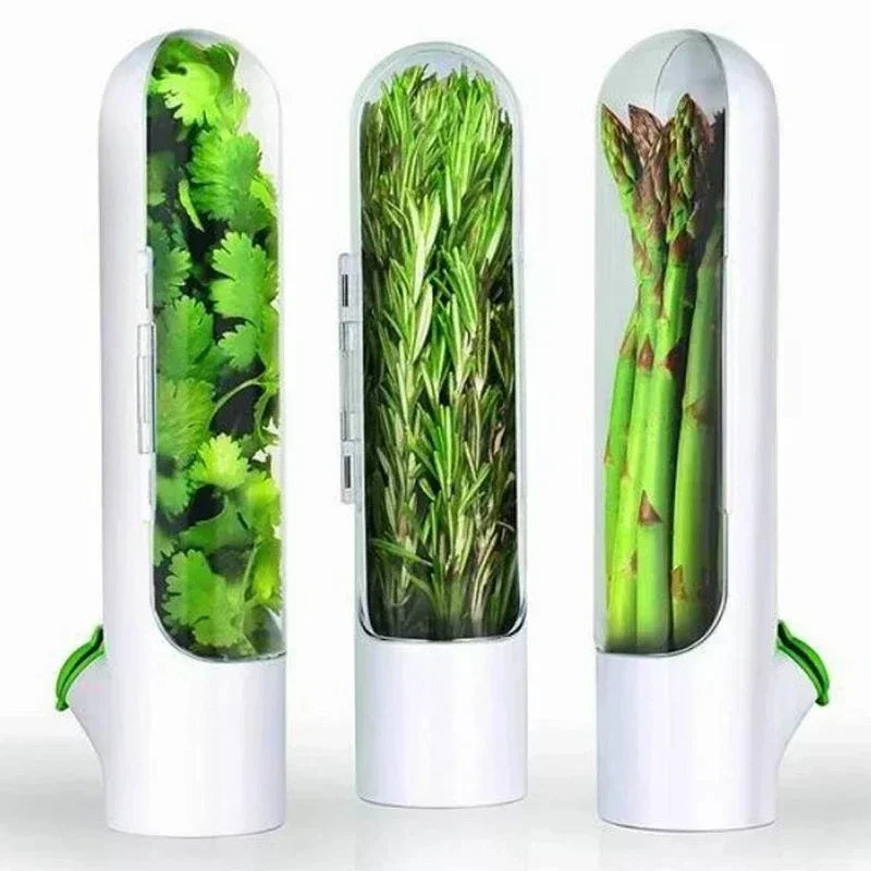 Refrigerator Herb Crisper Saver Pod - Keep Herbs Fresh and Green