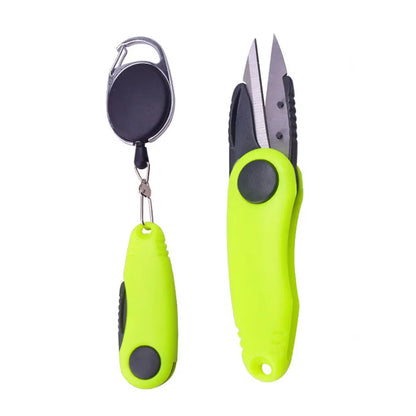 Fishing Quick Knot Tool Kit - Shrimp-Shaped Stainless Steel Scissors Accessories for Fish Use, Line Cutter Clipper Nipper