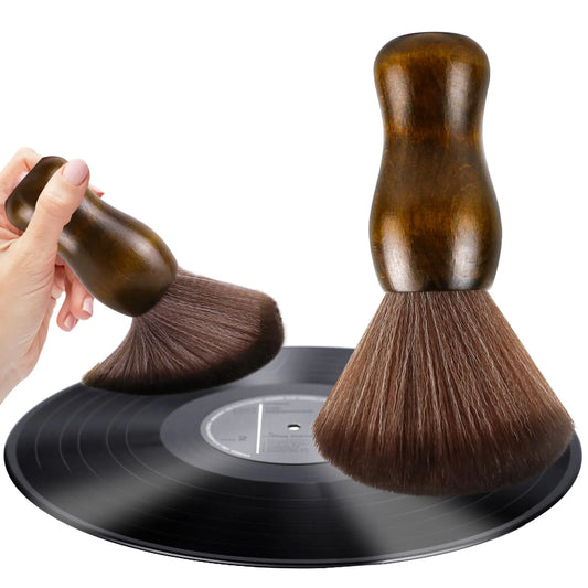 Dust-Free Sound: Vinyl Record Cleaner Brush - Anti-Static Cleaning for Albums, LPs, CDs, Cartridges, Keyboards, and Camera Lenses