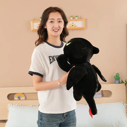 MINISO Little Flying Dragon Plush Toy - Toothless Doll Pillow, Party Model, Ideal Birthday Gift for Girls