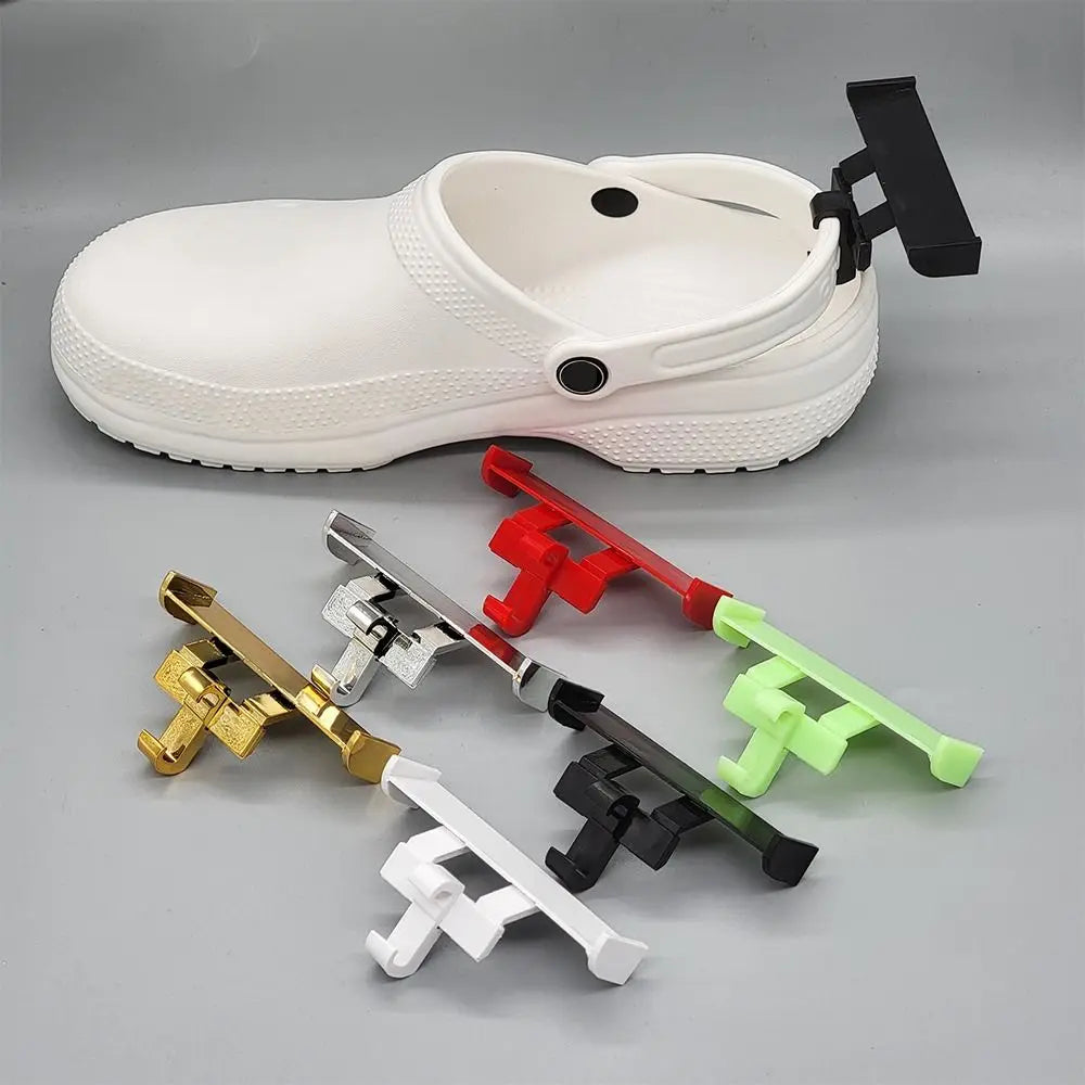 Croc Sandal Charm Set: 2pcs Shoe Accessories - Buckle Clip Charms for Shoes, Slipper Tail Decorations, Shoe Decoration Clips