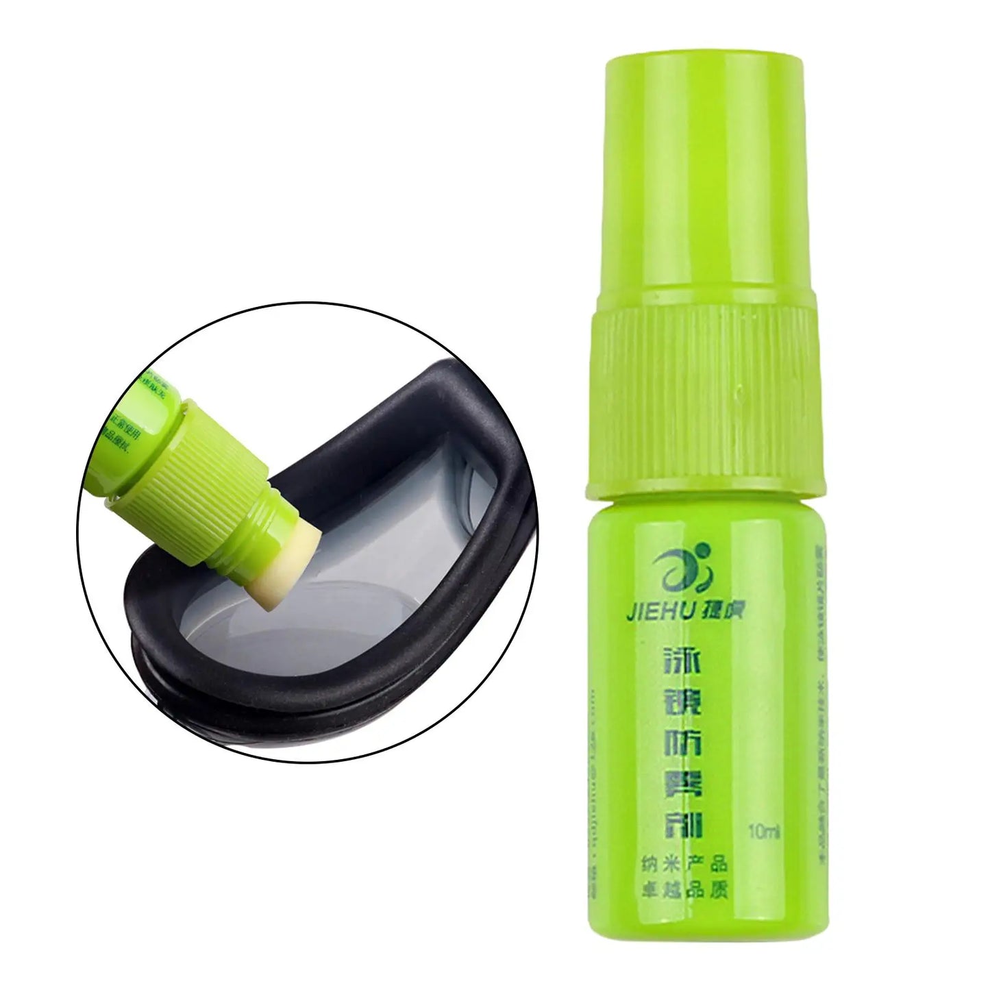 10ML Anti-Fog Spray for Swimming Goggles, Eyeglasses, and Windows - Defogger for Swim Goggles and Face Shields