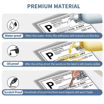 100pcs Thermal Shipping Label Paper - 10x15cm Self-Adhesive Sticker for Home Storage, Classification Notes, UPS, DHL Shipping Labels