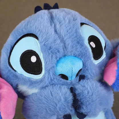 Kawaii Stitch Plush Doll - Soothing Musical Baby Sleeping Companion with Air Bag, Light, and Breathing Toy - Perfect Gift