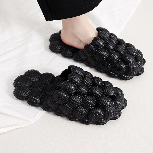 2023 Fashion Soft Bubble Slippers for Women and Men - EVA Cool Home Beach Shoes with Massage Sole - Designer Indoor Peanut Slippers