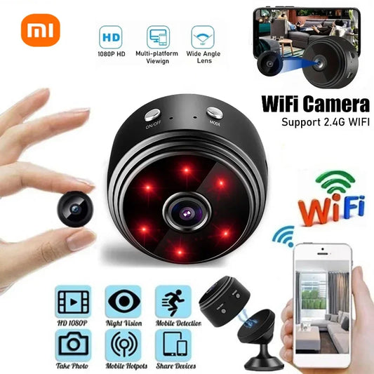 Xiaomi A9 Mini 1080p HD WiFi Camera – Indoor Safety Monitor, Micro Wireless Camcorder with Night Vision, Intelligent Home Camera