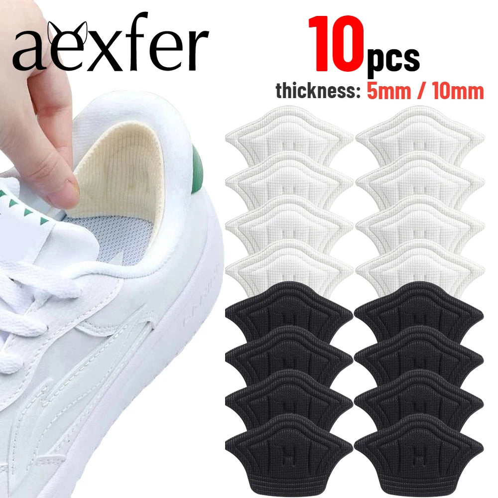 10pcs/set Adjustable Size Insoles for Shoes - Patch Heel Pads for Sport Shoes, Feet Pad Insole Heel Protector Back Sticker