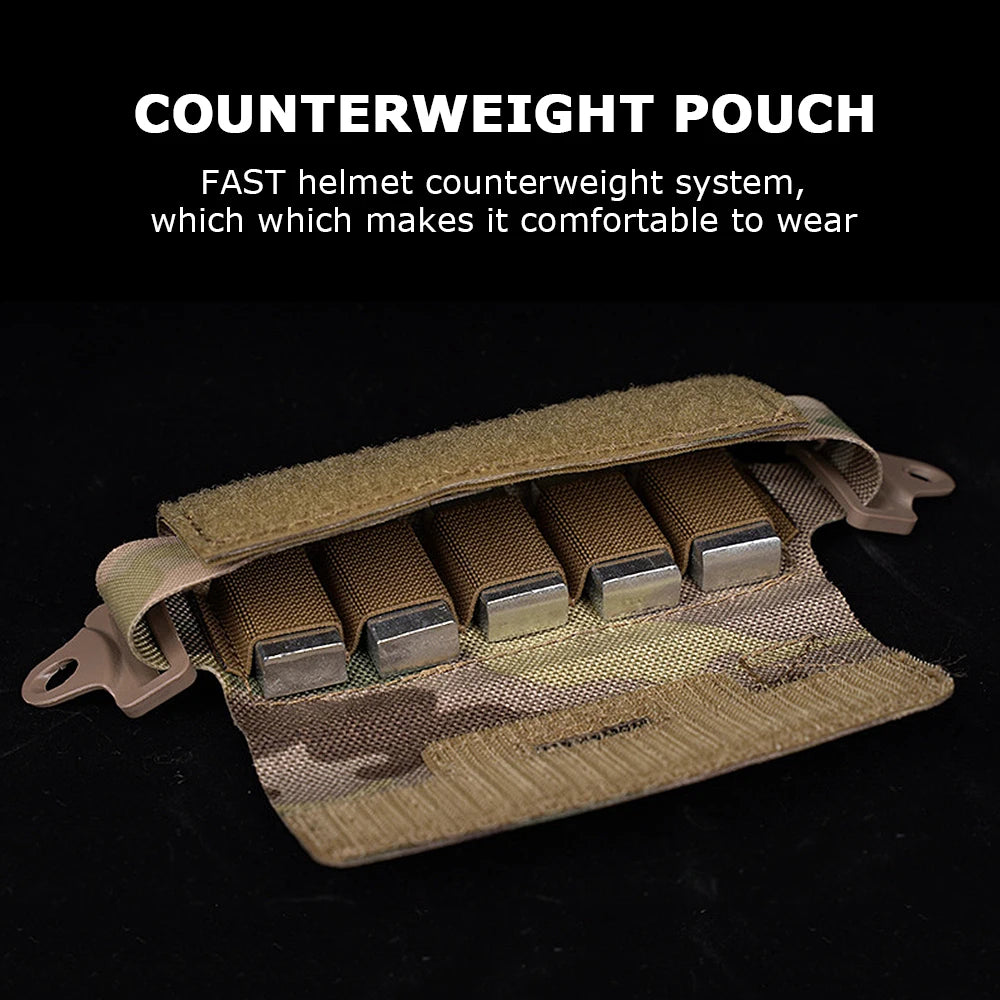 Tactical Helmet Counterbalance Weight Bag – NVG Counterweight Pouch for OPS-Core Fast BJ PJ MH Airsoft Helmets, Helmet Accessories