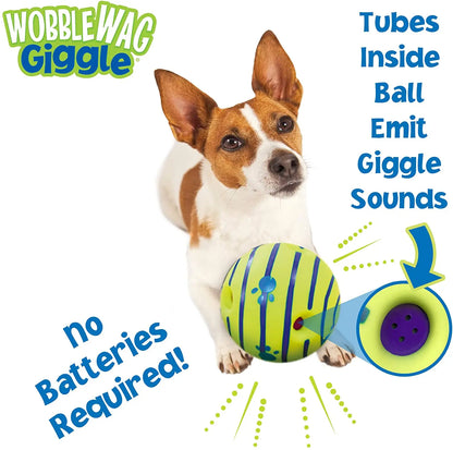 Wobble Wag Giggle Glow Ball: Interactive Dog Toy with Fun Sounds - As Seen On TV, Pets Know Best