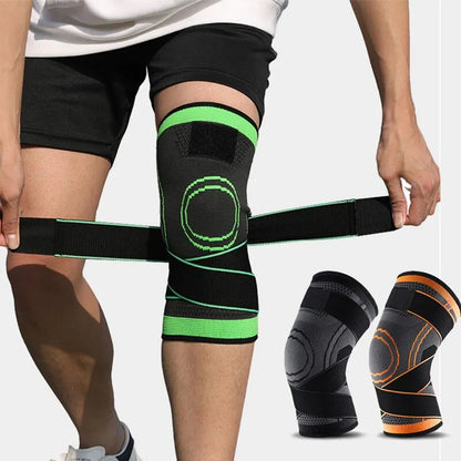 Adjustable Knee Compression Sleeve for Running, Working Out, and Sports - Wear All Day Comfortably