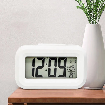 LED Digital Alarm Clock - Backlight, Snooze, Date, Time, Calendar, Multifunction Desktop Electronic Table Clock