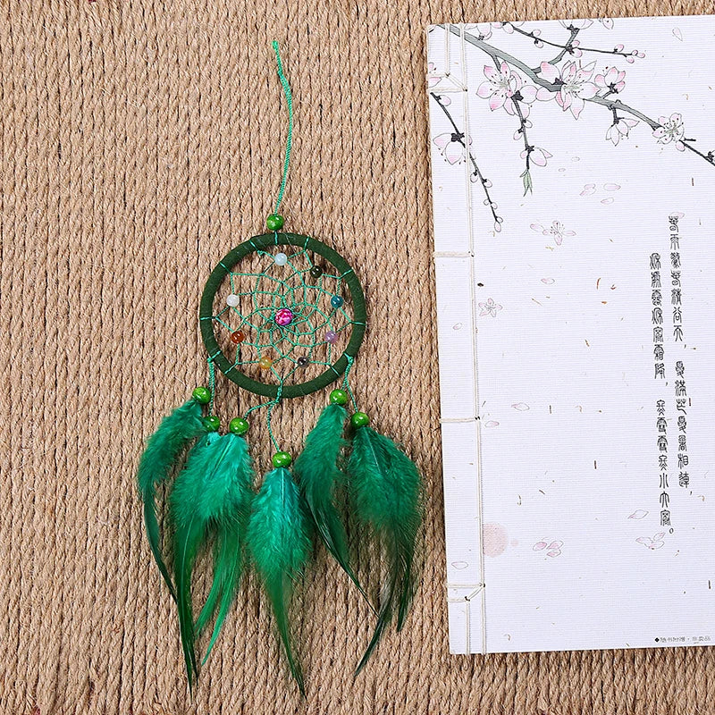 Vintage Hanging Dream Catcher - Creative Feathers Decor for Bedroom, Home, Car, and Gifts