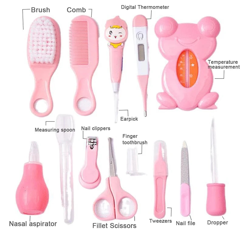 13-Piece Baby Care Kit: Essential Hygiene Items for Newborns - Complete Nursing Tools for Mothers and Kids, Babies Accessories