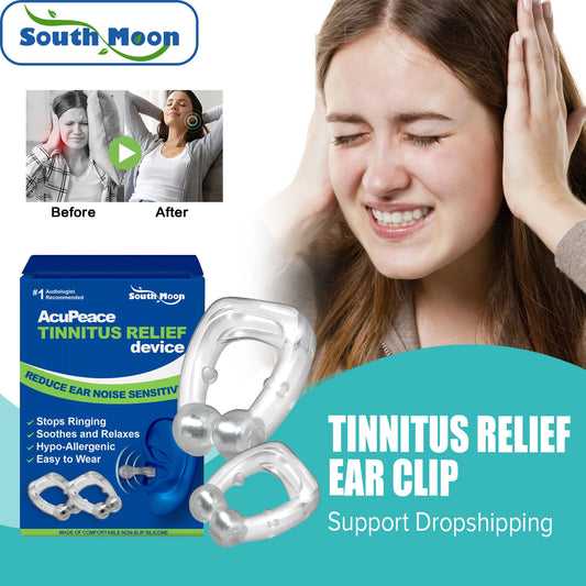 Portable Tinnitus Relief Clip: Magnetic Ear Clip for Clearing Earwax & Alleviating Discomfort - Hearing Aid Alternative