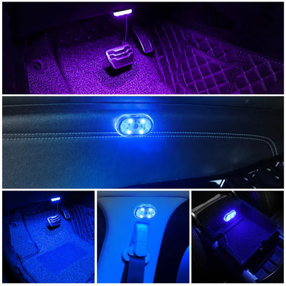 Car Touch Interior Light - Hand Car Roof Magnets Ceiling Lamp for Indoor Car Lighting and Night Reading - USB Charging Reading Lamp