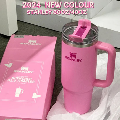 Stanley 2024 Quencher H2.0 FlowState Tumbler: New Colors, Insulated Stainless Steel Travel Mug with Large Capacity - Thermal Coffee Cup