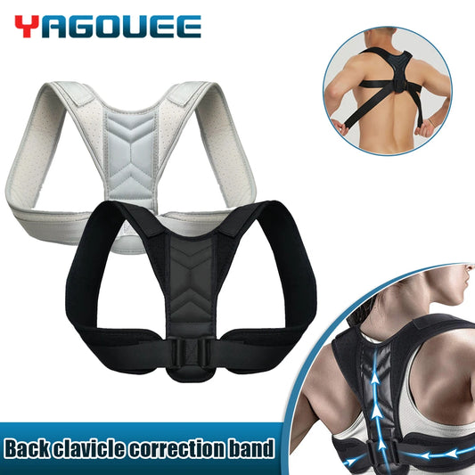 Adjustable Posture Corrector & Neck Brace: Shoulder Support Belt for Home & Office - Improve Posture for Men and Women