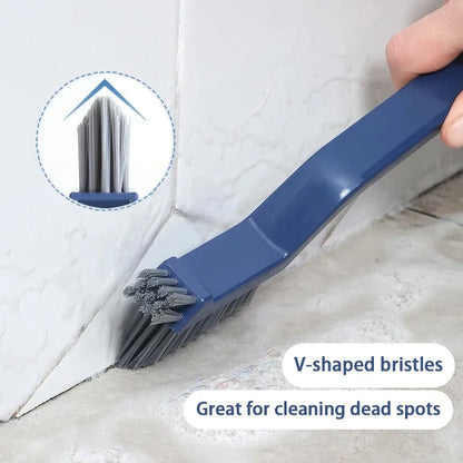 2-in-1 Cleaning Brush for Corners and Gaps: Versatile Bathroom and Floor Tiles Cleaner - Effective Multipurpose Tool