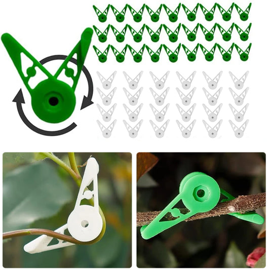 360 Degree Adjustable Plant Branches Bender Training Clips - Low Stress Training Tool for Garden Stem Trainer and Planter Holder