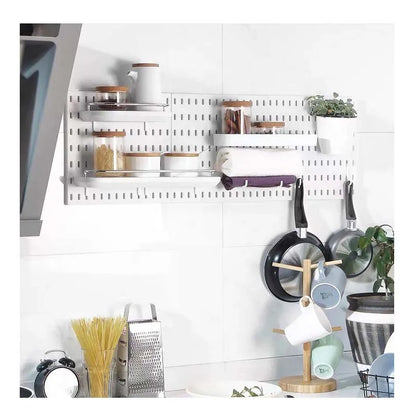 Pegboard Wall Panels – DIY Organizer Kit for Tool Storage, Mounting Display Rack for Bathroom and Kitchen